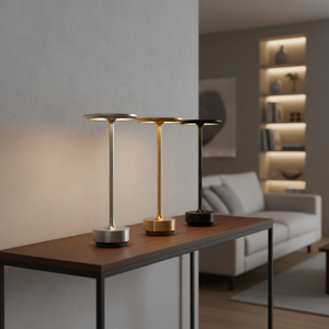 Lampes <span class=keywords><strong>de</strong></span> <span class=keywords><strong>bureau</strong></span> LED européennes <span class=keywords><strong>à</strong></span> capteurs tactiles, flexibles, alimentées par batterie, température <span class=keywords><strong>de</strong></span> couleur réglable, fonction <span class=keywords><strong>de</strong></span> gradation, en métal - Product Image 2