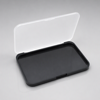 Palette à paupières magnétique vide avec couvercle transparent givré, rechargeable, pour maquillage DIY, boîte de rangement de voyage, logo personnalisé OEM