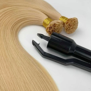 Extensiones de Cabello Humano Virgen con Punta <span class=keywords><strong>en</strong></span> <span class=keywords><strong>V</strong></span>, Cutículas Alineadas <span class=keywords><strong>en</strong></span> una Dirección, Venta al por Mayor, Fábrica de Queratina India, Cabello Saludable Directo de Fábrica - Product Image 2
