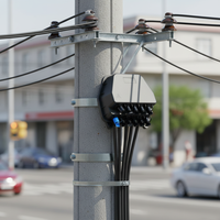 Boîtier de terminaison optique préconnecté SC pour extérieur, PLC 1x2 1x8 10 ports fibre optique pour adaptateur étanche