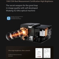 Projecteur LCD OBE R3 à luminosité ultra-élevée 1500CVIA pour la maison, le salon, les jeux, Android 1080P