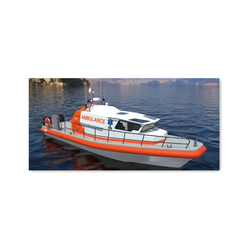 قارب الإنقاذ والإسعاف المصنوع من الألومنيوم 38 قدم للبيع