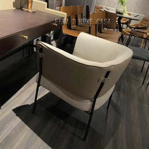 <span class=keywords><strong>Chaise</strong></span> de salon en cuir, fauteuil de loisirs design de luxe italien pour villa - Product Image 3