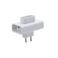 Adaptateur de voyage électrique en plastique PP, 3 prises, 6A, 250V, CE, pour usage résidentiel