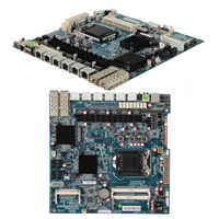 Zeroone Intel Haswell Double Mobile DDR3 Industrial Motherboard Grafis Terintegrasi 6 Port LAN Firewall Appliance Desktop 64 GB