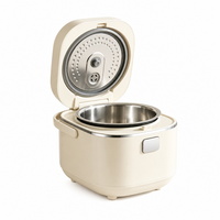 Cuisinière à riz multifonctionnelle, puissance 800-1000W, grande capacité pour 2 à 6 personnes, pot intérieur antiadhésif, couvercle en acier inoxydable