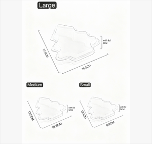 PET Christmas Tree Shape <strong>Plastic</strong> Packaging Box with Lid <strong>Dessert</strong> Display <strong>Tray</strong> for Candy Baking Western Pastry Frosting Cookies - Product Image 2