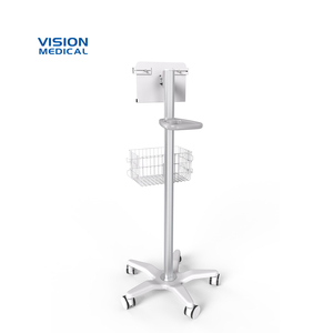 Mobile Medical ipad Cart Basket Design Tablet Rolling <strong>Stand</strong> Laptop Cart Trolley for <strong>Ultrasound</strong> Portable