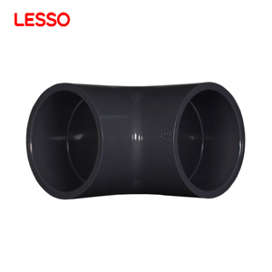 LESSO Tube d'eau en plastique écologique ASTM Standard Schedule <span class=keywords><strong>80</strong></span> <span class=keywords><strong>Pvc</strong></span> Pipe Fitting 90 Degree Elbow Fittings - Product Image 1