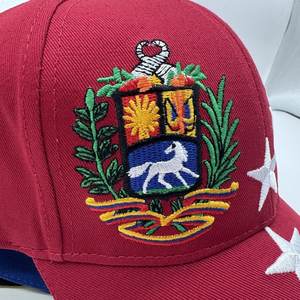 Casquette de baseball classique du Venezuela avec logo du drapeau à 7 étoiles <span class=keywords><strong>brodé</strong></span>, casquette sandwich marron, Gorras De Venezuela Bisbol, casquette en gros, Y2K - Product Image 3