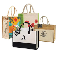 Sac fourre-tout en jute personnalisé de luxe, écologique, en tissu naturel biologique, pour souvenirs de mariage, avec logo, pour femmes, vente en gros