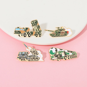 Ensemble de broches pour véhicule militaire Autonomie, badges en métal pour accessoires de mode unisexe - Product Image 1