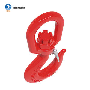 HIDEA <span class=keywords><strong>Crochet</strong></span> pivotant <span class=keywords><strong>de</strong></span> type G80 360° °   <span class=keywords><strong>Crochet</strong></span> <span class=keywords><strong>de</strong></span> levage à œil autobloquant en acier forgé à rotation pour levage en hauteur - Product Image 1