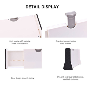 Verstelbare Scheidingsschuiver Organisatoren Garderobe Opslag Lade Ingebouwde Lade Verdelers - Product Image 4