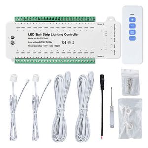Controlador <span class=keywords><strong>de</strong></span> Iluminación LED para Escaleras <span class=keywords><strong>de</strong></span> 28 Pasos STEP-04 con Control Remoto RF, Sensor <span class=keywords><strong>de</strong></span> Movimiento PIR, <span class=keywords><strong>Temporizador</strong></span> <span class=keywords><strong>de</strong></span> Encendido/Apagado Automático y Regulable para Hoteles - Product Image 4