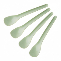 Cuillères durables et ustensiles de cuisine en bois et plastique de 14 cm, matériaux écologiques, pour yaourt, bouillie, œufs, sucre, principalement pour les aliments à la canne à sucre