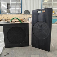 Plaques de stabilisation pour grue en plastique UHMWPE, anti-fissures, couleur personnalisée, forme carrée ou ronde, pour machines lourdes
