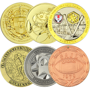 Monete Commemorative in Metallo Tungsteno Placcato Oro Personalizzate Artilanyard, Stampa Serigrafica, Fusione in Ottone Raro Euro, in Vendita a Prezzi Convenienti - Product Image 1