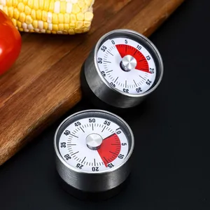 Étudiant Ménage Dispositif De Gestion Du Temps Dédié Cuisine <span class=keywords><strong>Compte</strong></span> À <span class=keywords><strong>Rebours</strong></span> Minuterie Disque Magnétique Alarme Mécanique Minuterie En Acier Inoxydable - Product Image 1