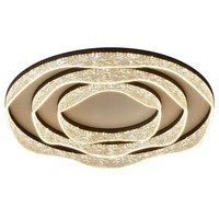 Plafonnier LED moderne pour salon avec télécommande, couvercle en acrylique, IP44, 6000K, base en fer, pour la protection des yeux, design simple