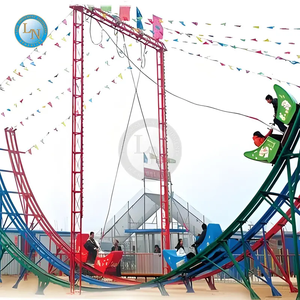 Parque de atracciones Flying Car Ride Fibra de vidrio al aire libre Metal Uso comercial Thrill Ride - Product Image 2