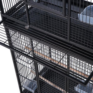 Çift katman kuş kafesi ev çok katlı dikey saray ızgara büyük uzay sıçrama kabine gövde papağan kafesi - Product Image 6