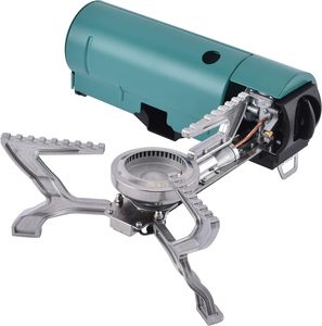 Estufa de Gas Portátil Plegable Metálica de un Solo Cilindro para Camping y Senderismo, Mini Cocina de Butano para Exteriores - Product Image 2