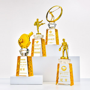 Trofeo de Fútbol de <span class=keywords><strong>Diseño</strong></span> Personalizado, Bota de Oro de Cristal, Globo de Oro, Guante de Premio, <span class=keywords><strong>Trofeos</strong></span> de Premiación para Jugadores Destacados - Product Image 2