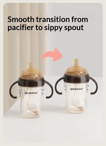 <span class=keywords><strong>Biberon</strong></span> d'alimentation pour bébés en PP, personnalisé, à large ouverture, trois-en-un, avec ventouses, sans BPA, pour la vente en gros - Product Image 5