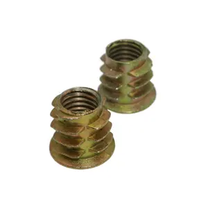 Threaded Inserts For Wood Wholesale Factory Direct Fastener Threaded Insert Type Inset Nut For Wood With Flange Furniture Insert Allen Socket Nut