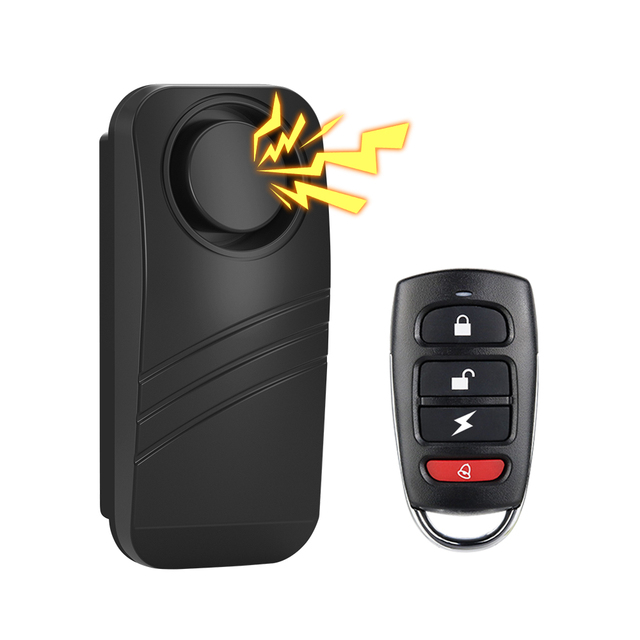 Wireless Anti-Theft Vibration Sensor Alarm Bicycle Motorcycle Vehicle  Security Alarm with Remote Control