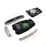 Baic Auto repuesto Smart Remote Key Circuit Board Chip llave mecánica embrión para X25 X55 S50 Bj40L Plus EU260 Es210 A00022588