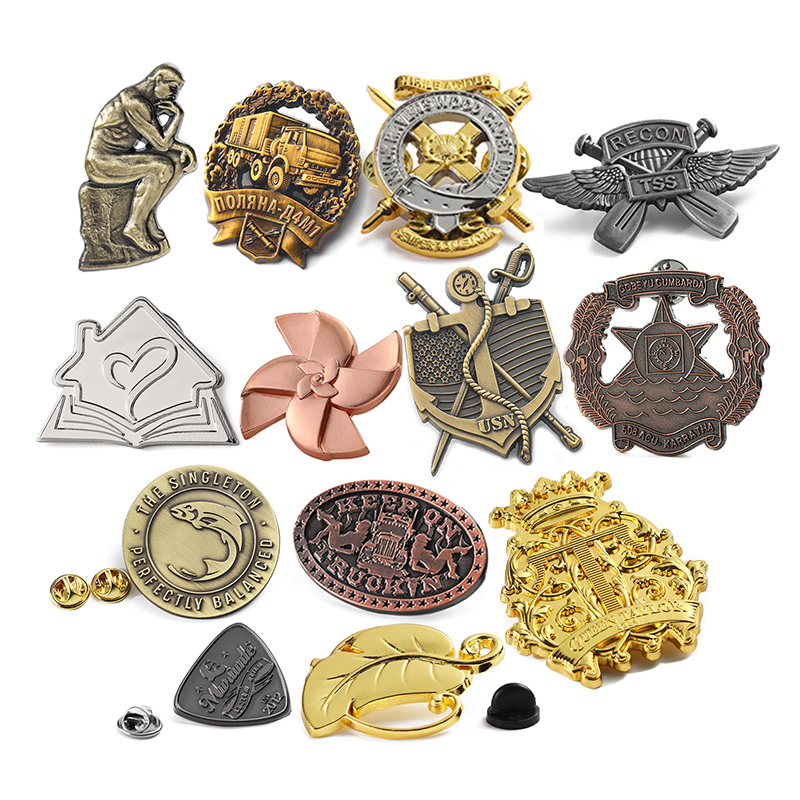 embossed Metal Pins