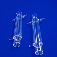 Réacteur en quartz fondu transparent résistant aux hautes températures, sans ozone, sur mesure pour usine, vente en gros, pour la flexion, la découpe, la soudure et l'utilisation en laboratoire