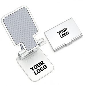 Wholesale Foldable Mobile Phone Stand Bracket for Promotional Business Gift Adjustable Desk Cell Phone <b>Holder</b> with Custom Logo - Product Image 1