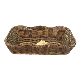 Rattan Trays Tray Rattan Renel Durable Handmade Home Plastic PE Rattan Woven Serving Trays Cheap Bread Tray