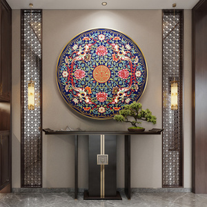 Cuadros Decorativos Esmaltados de Alta Gama con Estampado de <span class=keywords><strong>Paisaje</strong></span> Estilo Chino de Alas de Mariposa para Colgar en Sala de Estar o Pasillo - Product Image 1