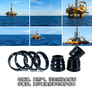 Sellos de maquinaria petrolera Dsh, sellos de vástago de válvula tipo O de caucho fluorado Hnbr personalizados para la industria petrolera con alta resistencia a la presión - Product Image 1