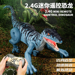 Jouets pour enfants, mini <span class=keywords><strong>dinosaure</strong></span> <span class=keywords><strong>Velociraptor</strong></span>, télécommande 5CH, simulation de marche, <span class=keywords><strong>dinosaure</strong></span> RC - Product Image 2