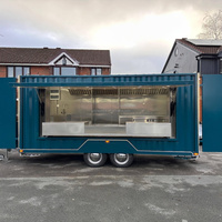 Remorque de cuisine mobile de style conteneur industriel de 16 pieds, camion de restauration rapide, remorque de restauration rapide à vendre aux États-Unis et au Royaume-Uni