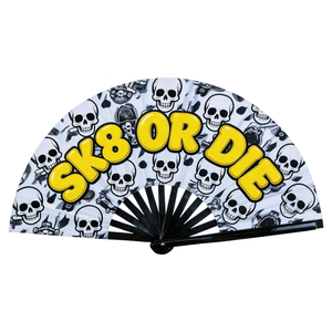 Abanico Plegable Grande de Papel Impreso por Ambos Lados con Logotipo Personalizado de Alta Calidad, Efecto de Estampado en Dorado y Negro, Promoción de Marca - Product Image 5