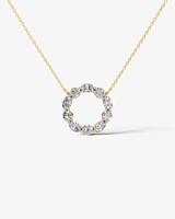 Collier pour femme minimaliste en argent 925 avec moissanite ovale Lottie de 2,5 carats, plaqué or 18 carats, certifié GRA