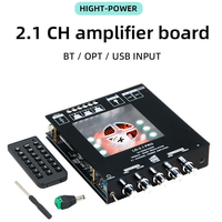 Amplificateur de puissance numérique Bluetooth 2.1 canaux, amplificateur audio pour caisson de basses Hifi 12-32V