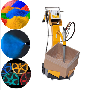 Système de revêtement électrostatique complet en poudre pour jantes de voiture Ensemble complet d'équipement de peinture comprenant une cabine de pulvérisation Four de polymérisation en <span class=keywords><strong>acier</strong></span> - Product Image 2