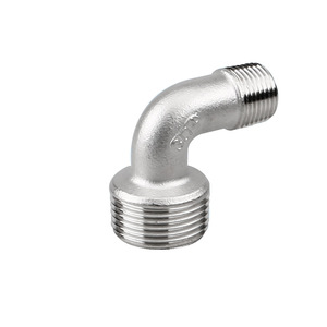 Coude réducteur double filetage mâle en acier inoxydable 90 degrés 1 pouce raccord standard - Product Image 2