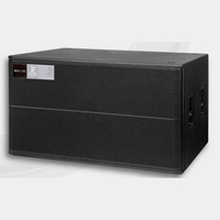 Système de sonorisation extérieur puissant à ligne acoustique passive, vente chaude, double enceinte à ligne acoustique de 10 pouces, double caisson de basses de 18 pouces