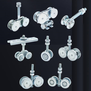 Phụ Kiện 2 Bánh Cho Cửa Trượt Bánh Xe, Dẫn Hướng Mạ Kẽm Dẫn Đường Ray Bánh Xe Theo Dõi Ròng Rọc - Product Image 4