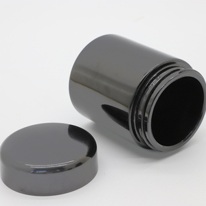 कस्टम लोगो यूवी प्रसव प्रकाश गहरे बैंगनी कांच की बोतलें काले ऑप्टिकल 500 मिलीलीटर ऑप्टिकल नीले प्रतिरोधी कॉस्मेटिक जार - Product Image 2