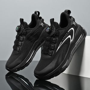 Zapatillas Deportivas Casuales con Hebilla Giratoria, Amortiguación de Aire de Longitud Completa, Gran Tamaño, Absorción de Impactos, Zapatillas para Correr para Estudiantes - Product Image 3