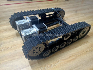 Châssis <span class=keywords><strong>de</strong></span> robot intelligent à chenilles en caoutchouc, plateforme <span class=keywords><strong>de</strong></span> char robotique, kit <span class=keywords><strong>de</strong></span> châssis <span class=keywords><strong>de</strong></span> char intelligent avec chenilles en caoutchouc - Product Image 2